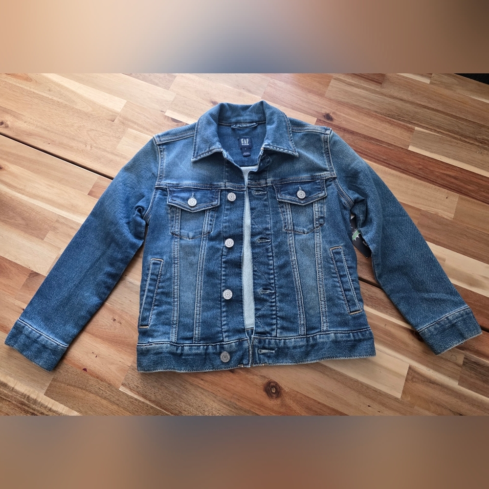 GAP Blue Denim Jacket with Button Details